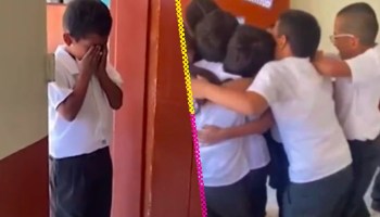 La tierna reacción de un niño al que sus compañeros le hicieron una fiesta sorpresa