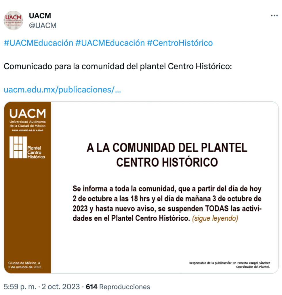 Y más chinches: UACM suspendió clases para fumigar