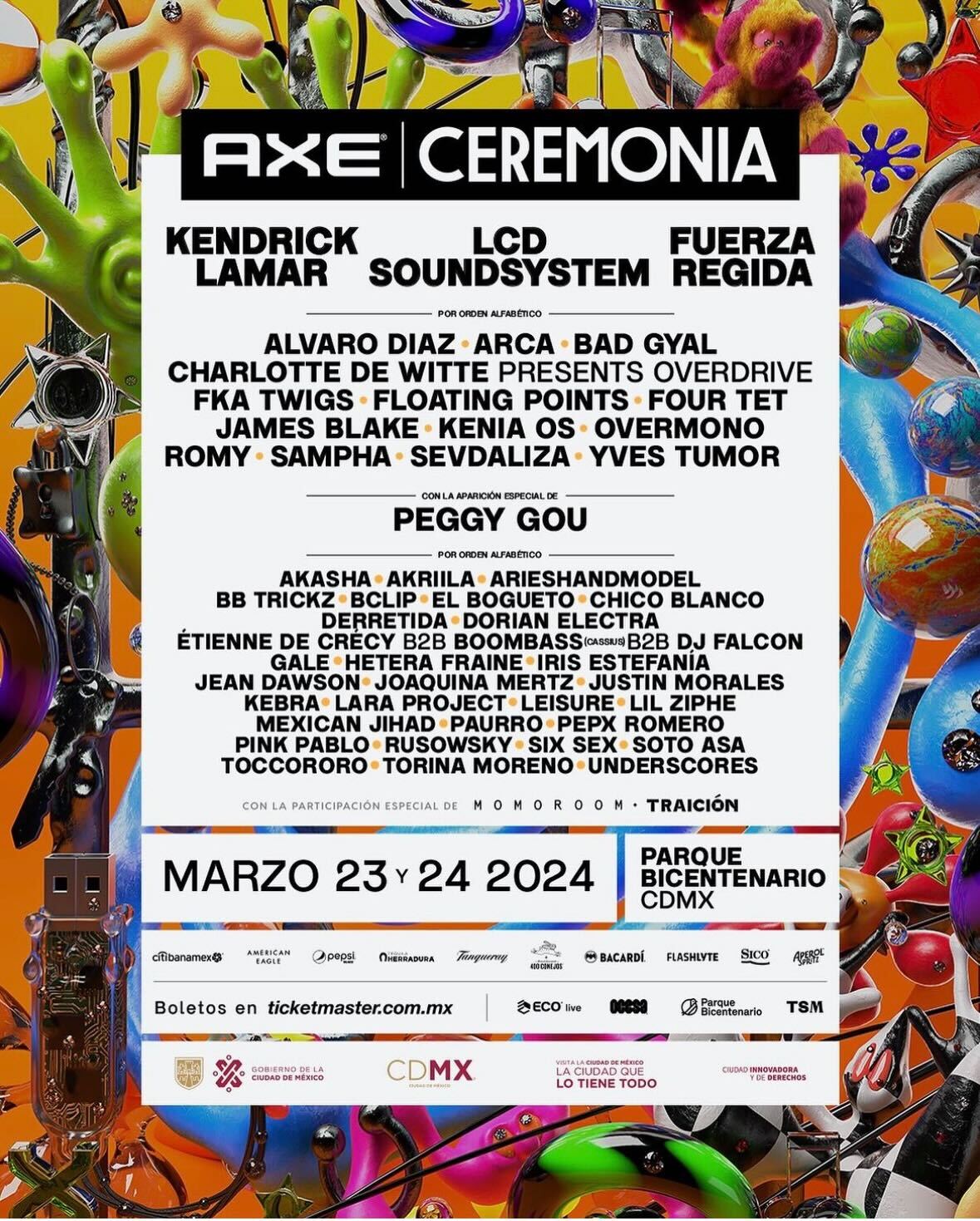 Checa El Cartel Y Los Precios De Boletos Del AXE Ceremonia 2024   Cartel Oficial Axe Ceremonia 2023 