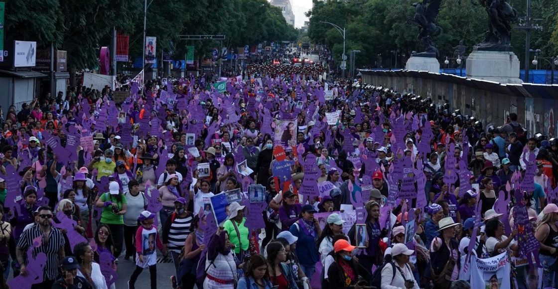 Fotos y videos de la marcha contra la violencia a la mujer del 25N en CDMX