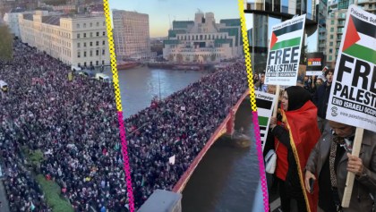 Marcha por Palestina en Londres se vio manchada por "patriotas" británicos