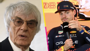 Max Verstappen y Bernie Ecclestone le hacen el 'fuchi' al GP de Las Vegas