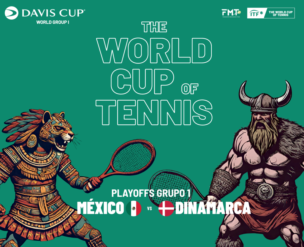 México juega en Zapopan ante Dinamarca por un lugar en Copa Davis