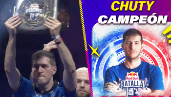 Dios tocó el cielo con las manos: Chuty logró su tan ansiado campeonato de Red Bull Batalla Internacional