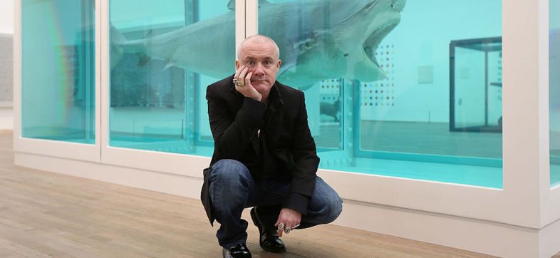 La primera exposición de Damien Hirst