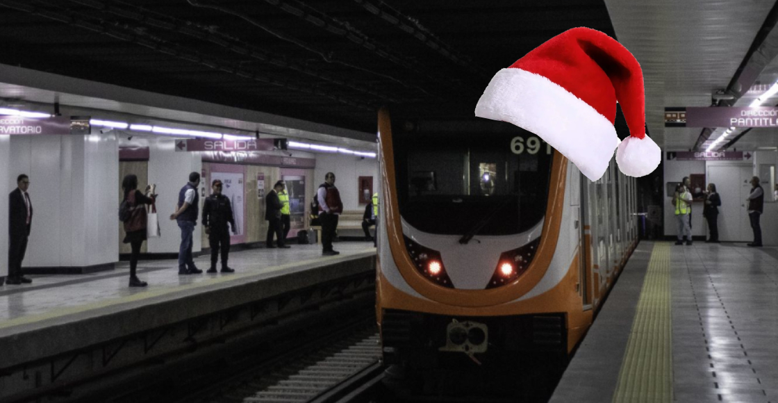 Estos serán los horarios en el Metro y Metrobús para Navidad en CDMX