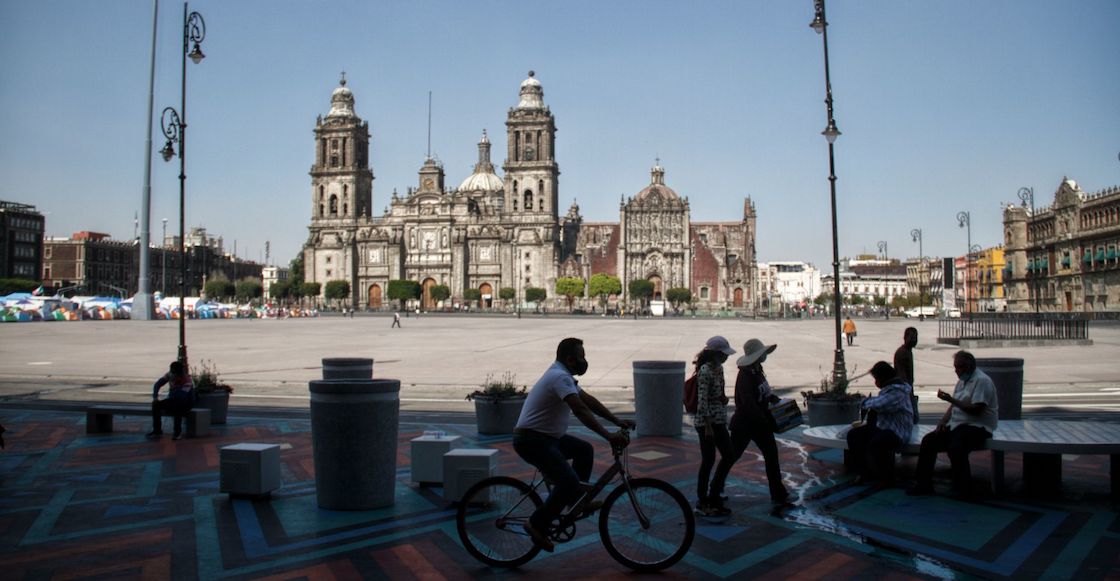 Calles cerradas y abiertas del Zócalo CDMX para coches y peatones.