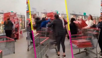 Video: Le quitan roscas de reyes a revendedora en Costco