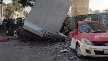 Cayó estructura del Tren Interurbano.