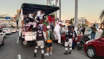 No hay transporte público en Acapulco.