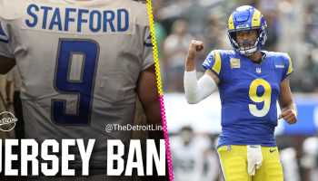 Proponen prohibir jerseys de Matthew Stafford para el partido Lions vs Rams en Detroit