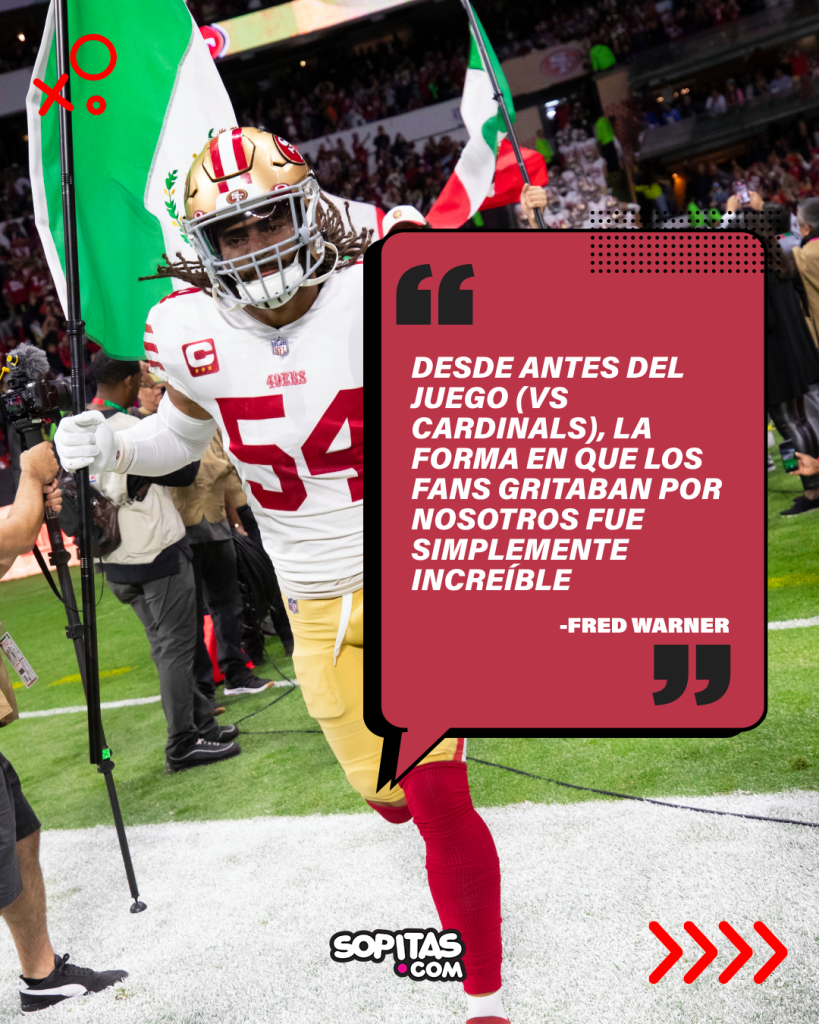 Palabras de Fred Warner en exclusiva para Sopitas Deportes