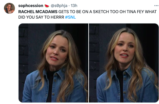 ¡Regina George! Rachel McAdams aparece en SNL para presentar a Reneé Rapp