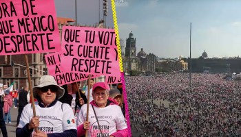 Fotos y videos de la Marcha Por Nuestra Democracia en defensa del INE