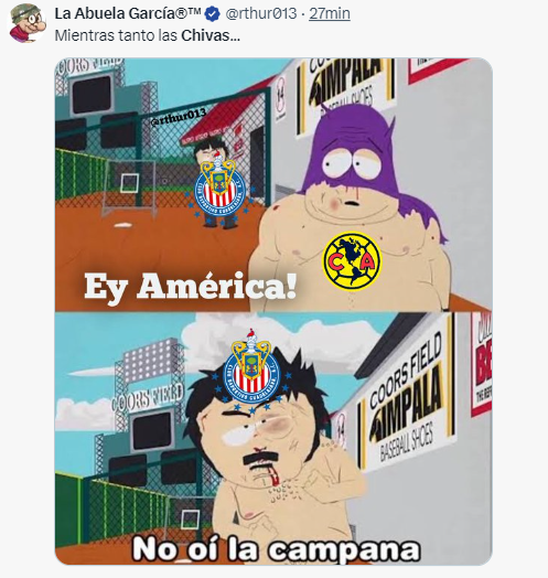 Chivas casi remonta y le deja los memes al América en la Concachampions