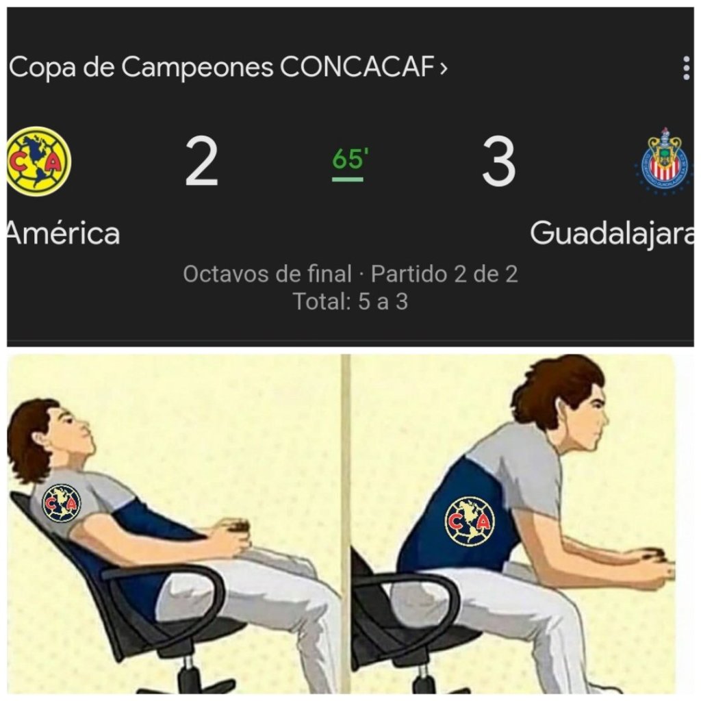 Chivas casi remonta y le deja los memes al América en la Concachampions