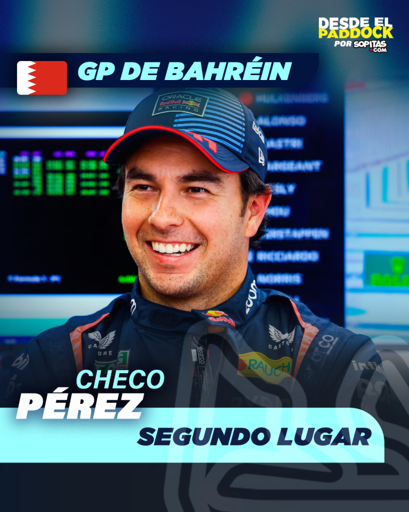 Primer podio de Checo Pérez en la temporada