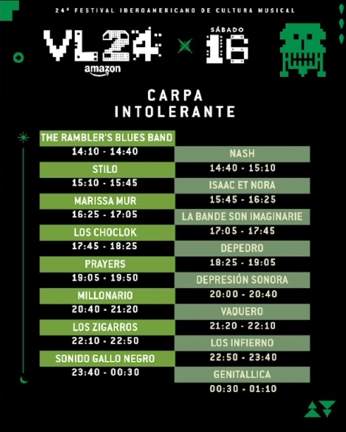 horarios vive latino 2024