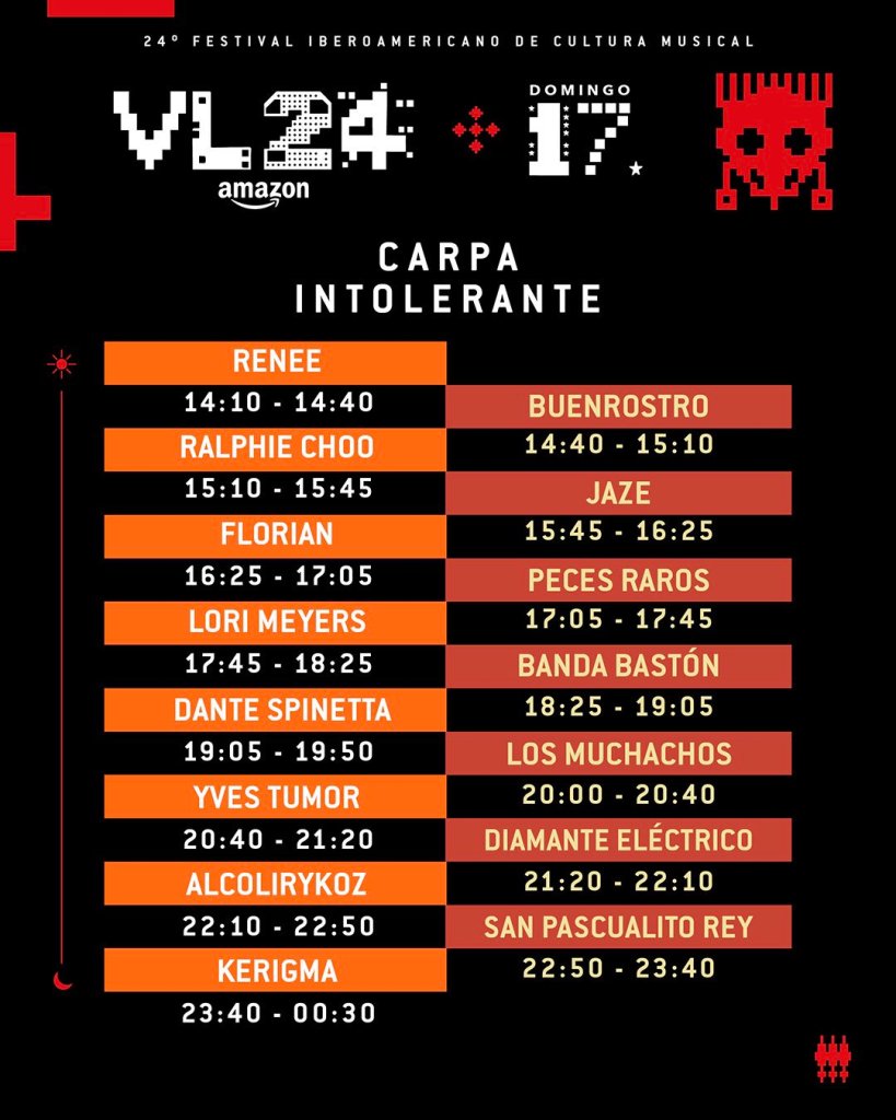 horarios del vive latino 2024