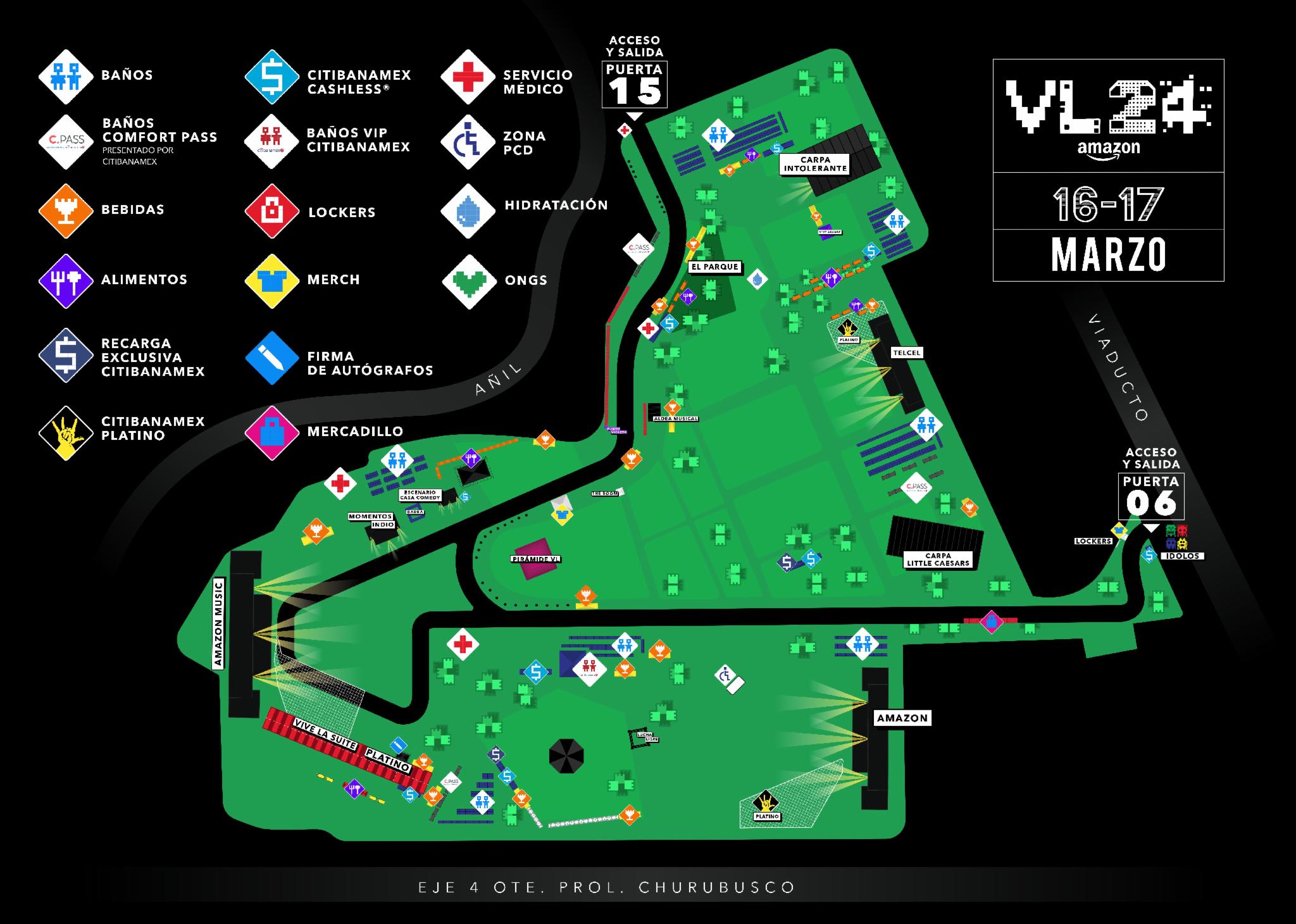 Checa el mapa del Vive Latino 2024 y las rutas para llegar al festival