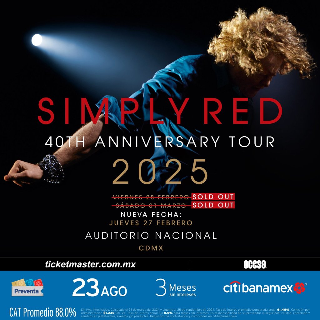 simply red conciertos cdmx