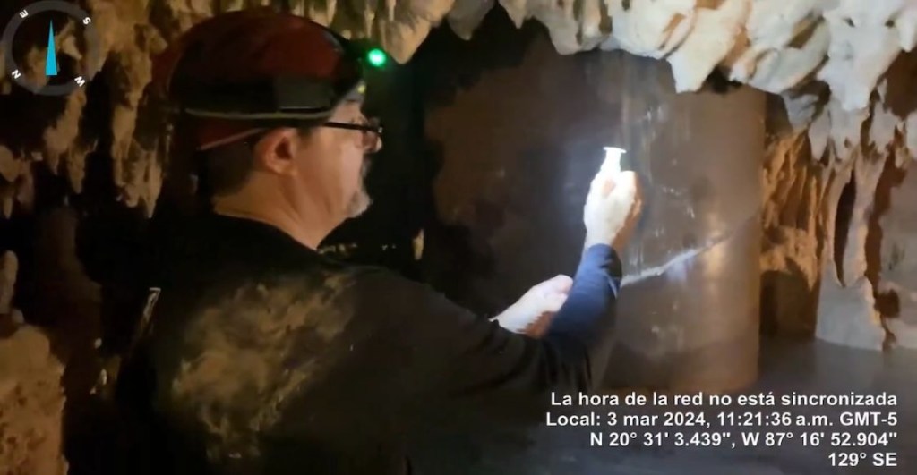 Un espeleólogo explora las cavernas destruidas por el Tren Maya y mostró que cerraron las entradas