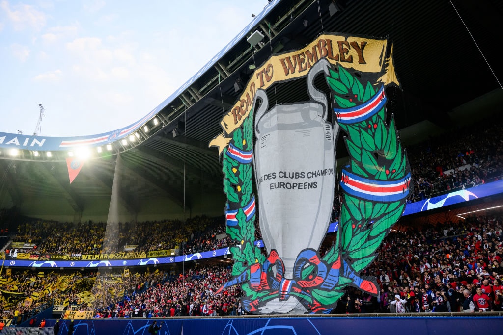 PSG tifo vs Borussia Dortmund