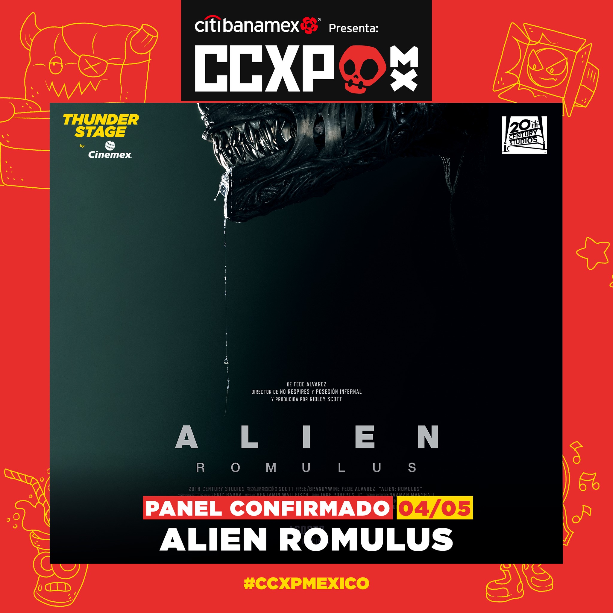 E os grandes convidados continuam O diretor de ‘Alien Romulus’ estará