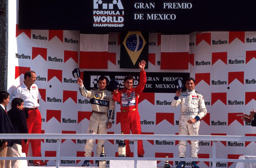 Ayrton Senna en el GP de México de 1989