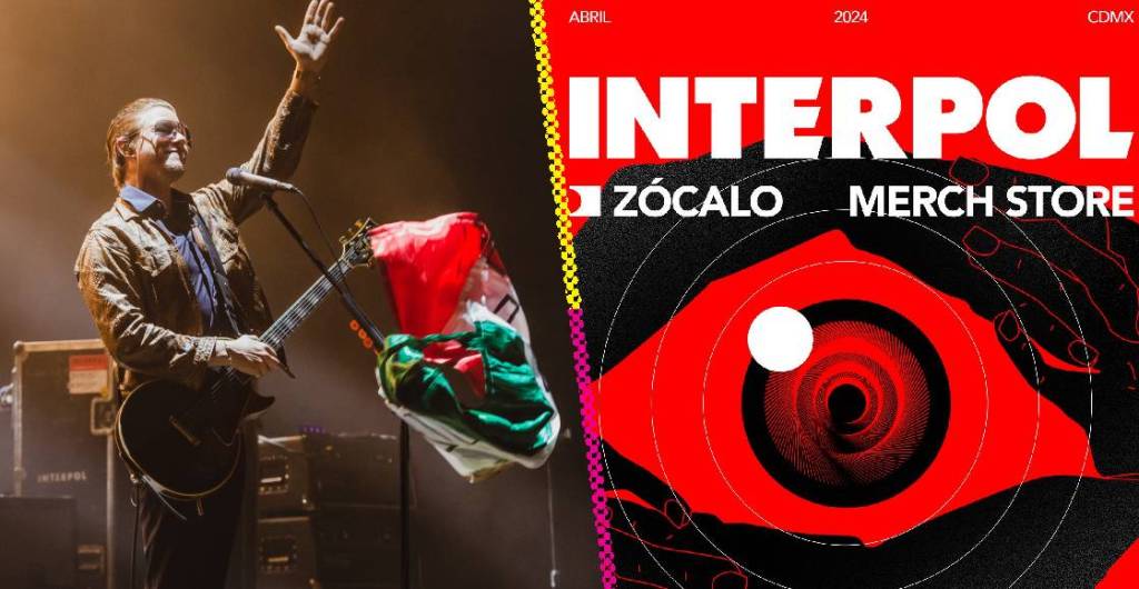 Te decimos dónde conseguir la merch del concierto de Interpol en el Zócalo de la CDMX