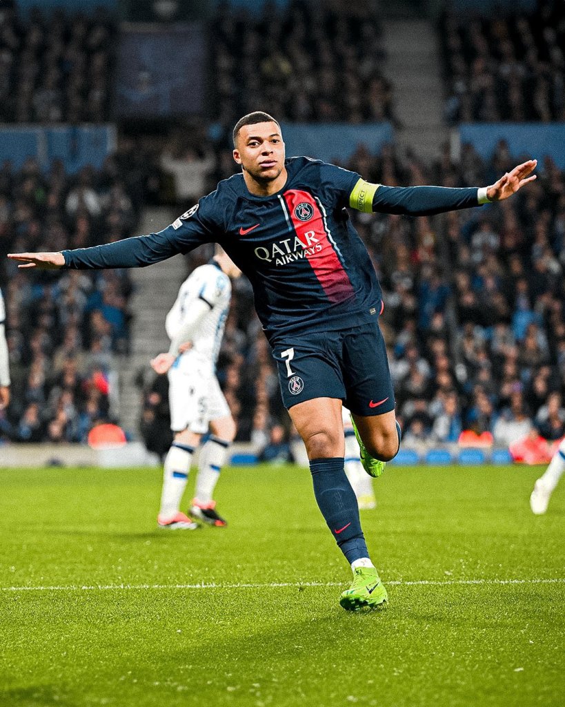 Kylian Mbappé con el PSG