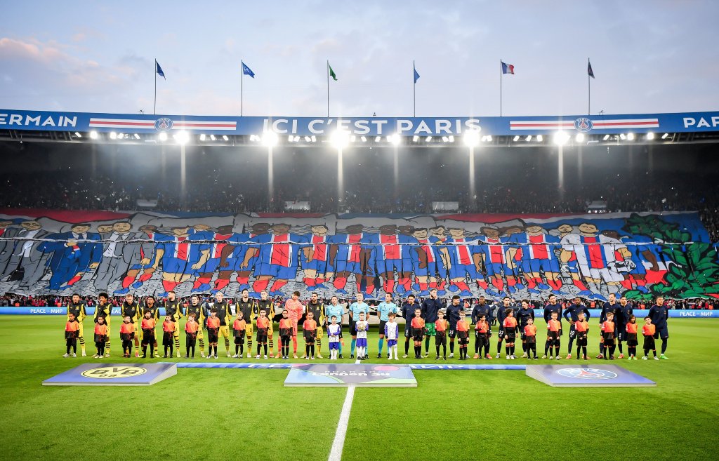 psg tifo champions vs borussia