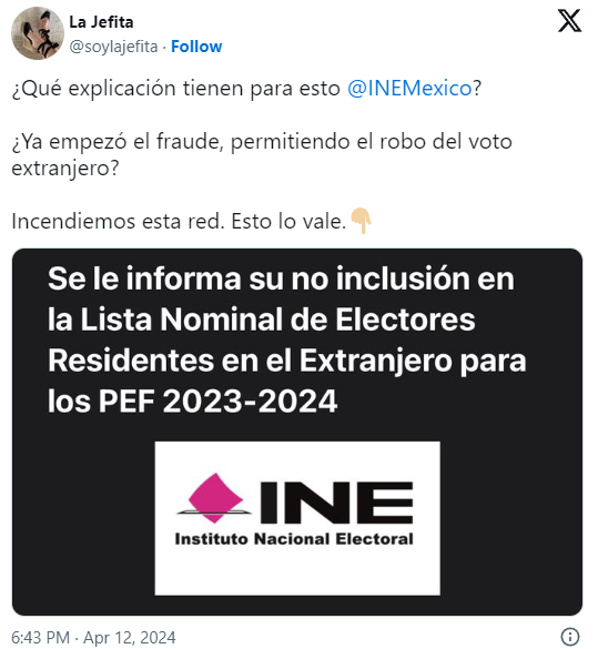 Voto en el extranjero: ¿Qué hacer si el INE eliminó tu registro?