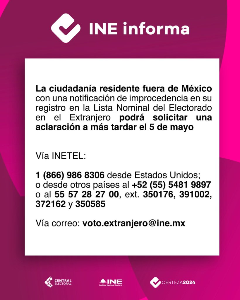 Voto en el extranjero: ¿Qué hacer si el INE eliminó tu registro?