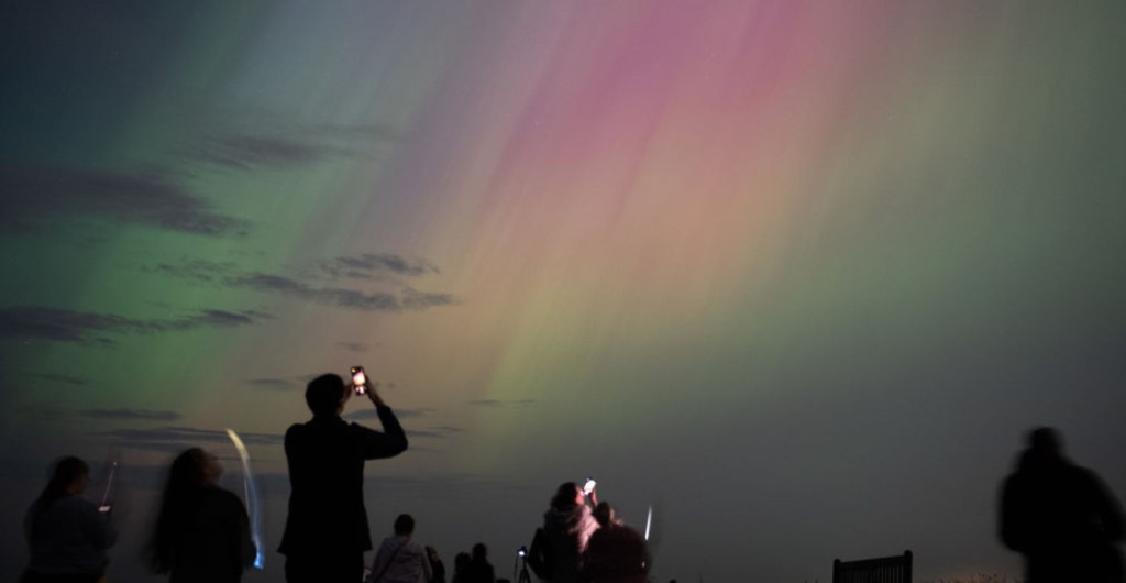 Un punto de observación de auroras boreales.