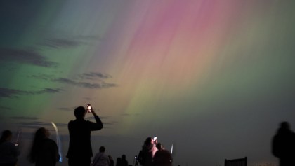 Un punto de observación de auroras boreales.