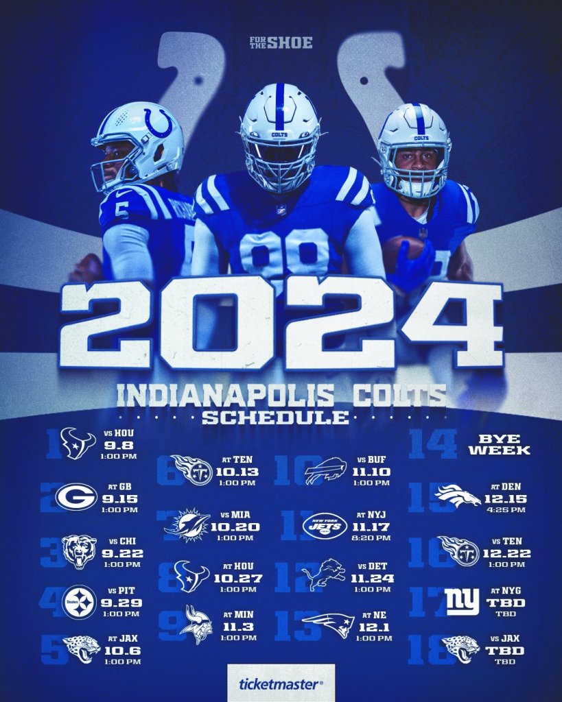 Calendario 2024 Colts