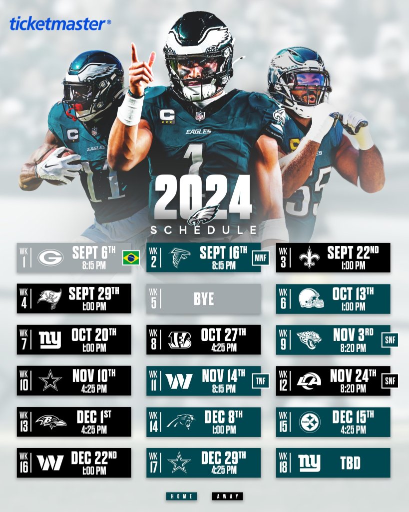 Eagles calendario 2024