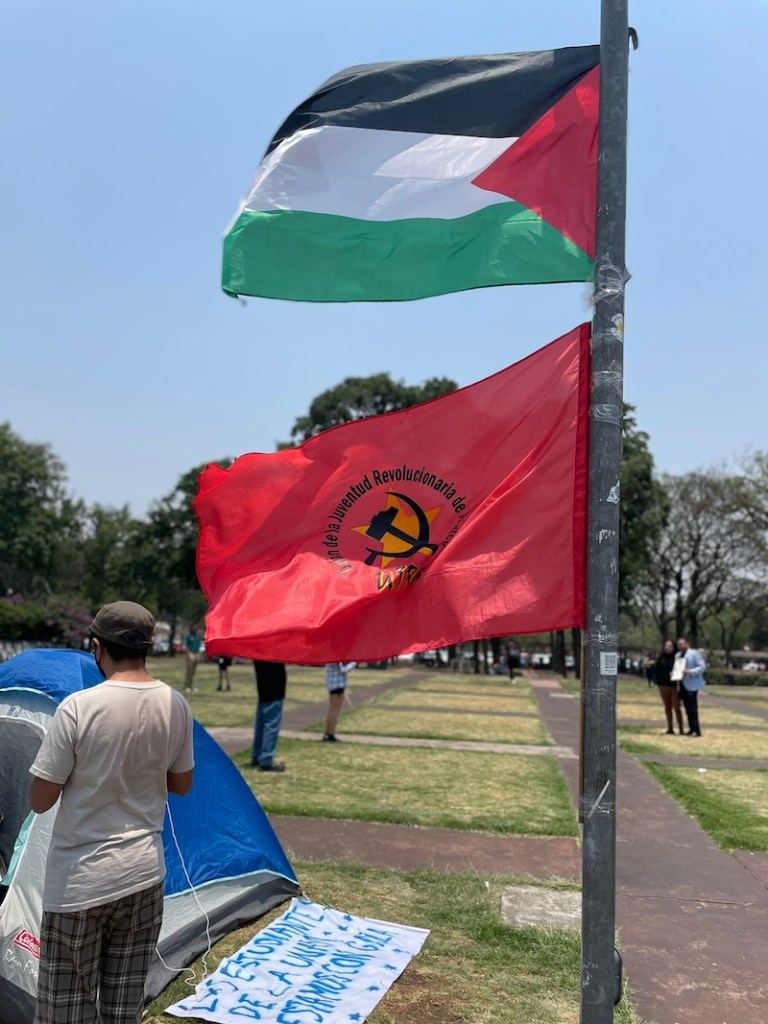 Así se vive el campamento de la UNAM en apoyo a Palestina: "Tenemos el corazón para que las cosas sean diferentes"