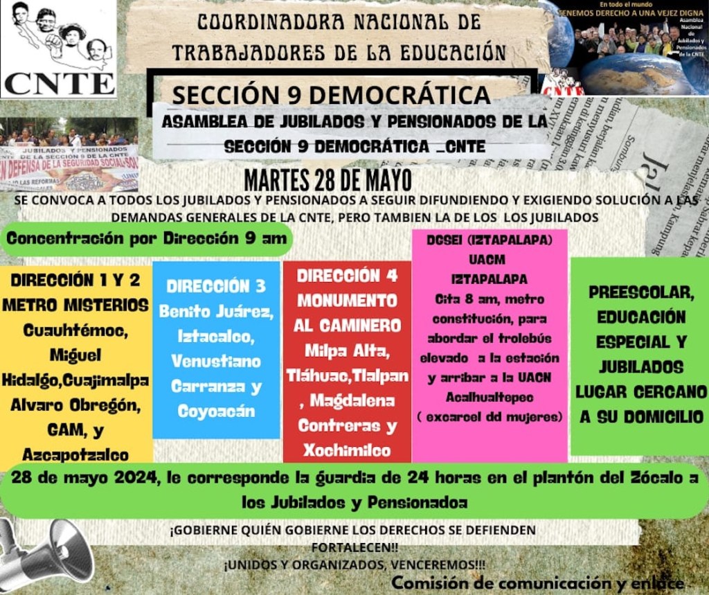 Bloqueos de la CNTE en CDMX: Estas serán las calles cerradas el 28 de mayo