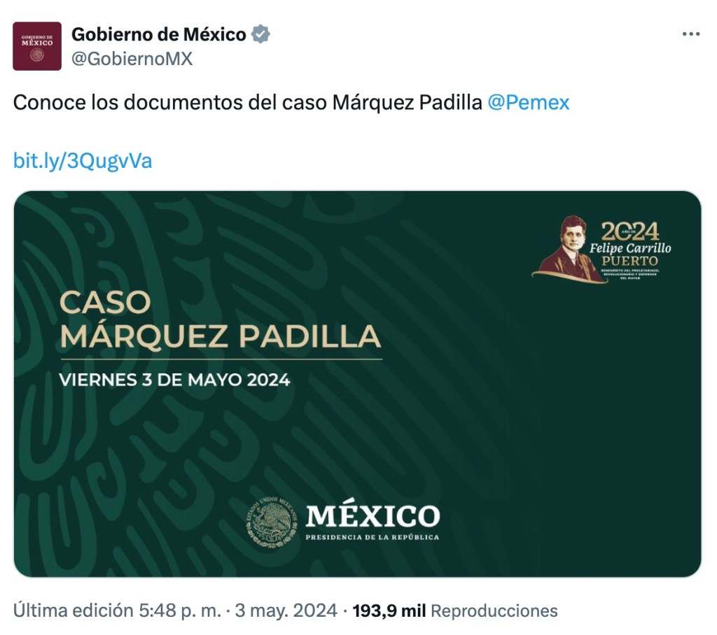 Gobierno publica documentos de la directora de MCCI