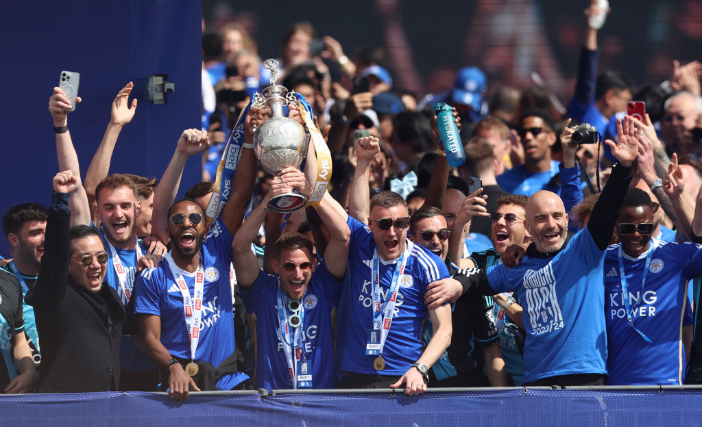 Celebrando el título de la Championship