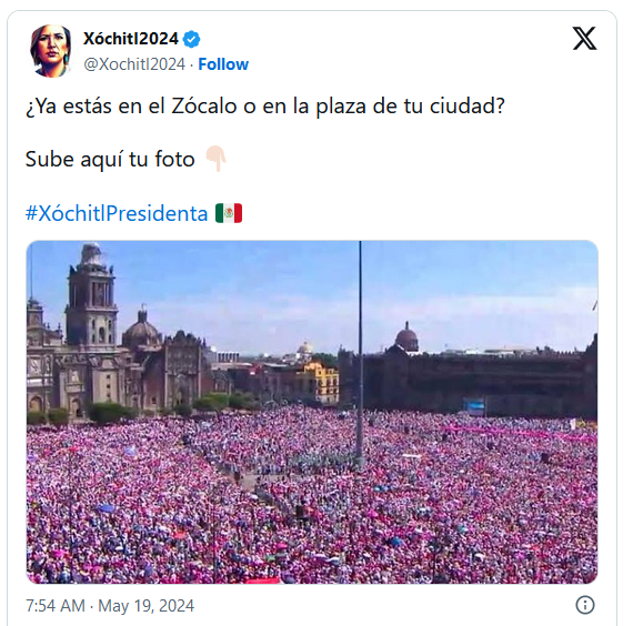 Marea Rosa en el Zócalo