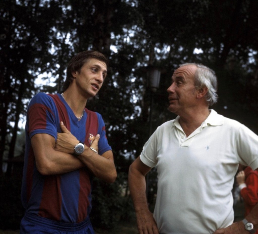 Hennes Weisweiler y Johan Cruyff