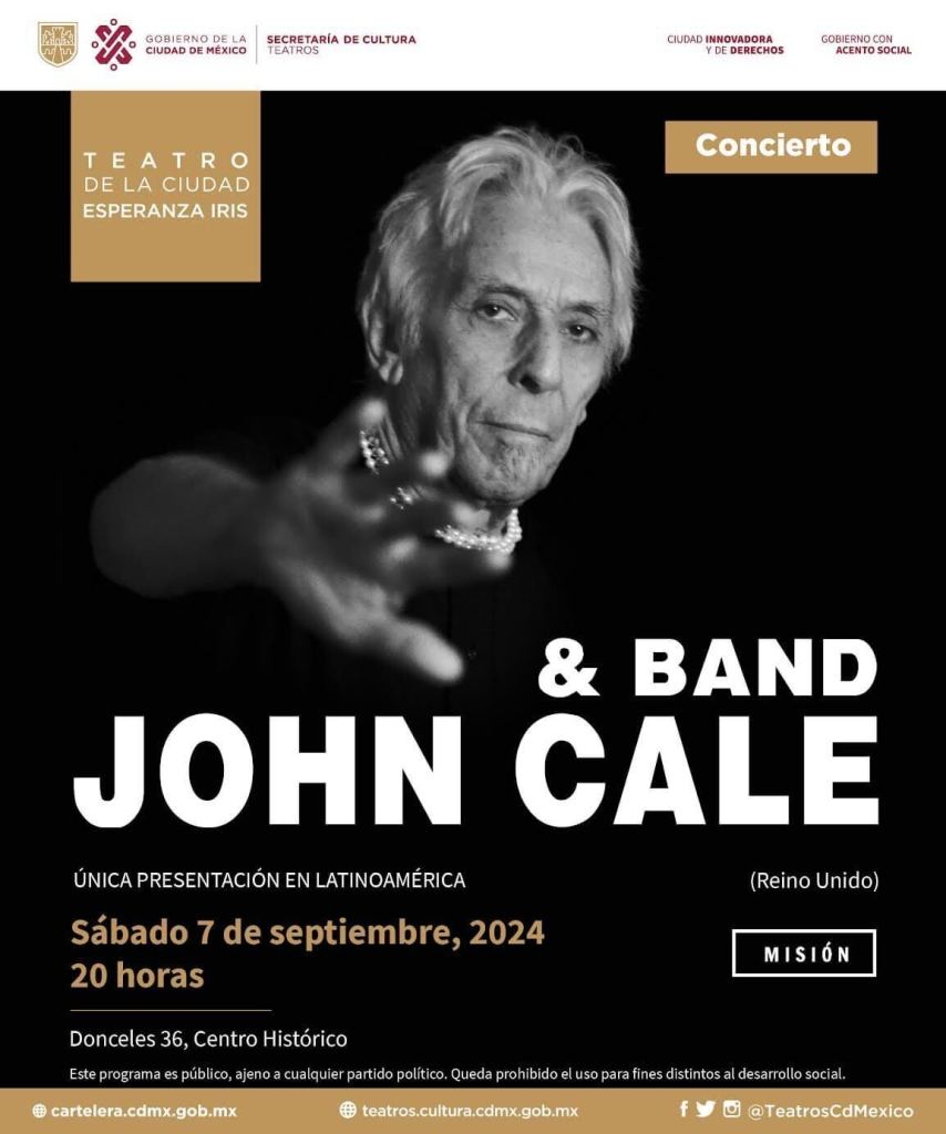 Fecha, lugar, boletos y más sobre el concierto de John Cale en México