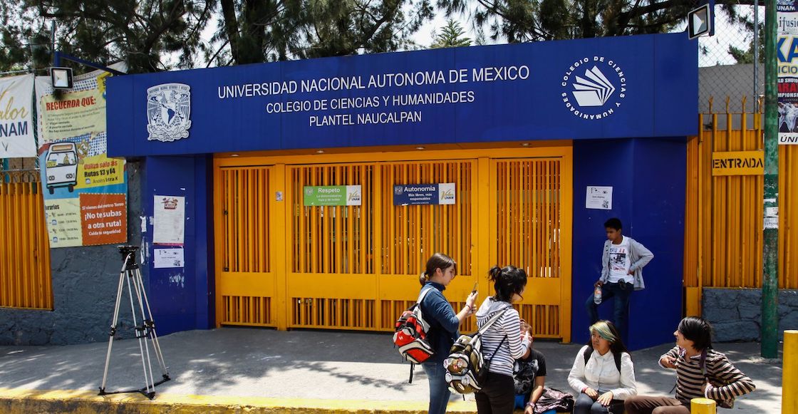 Megamarcha de CCH Naucalpan contra porros en la UNAM.