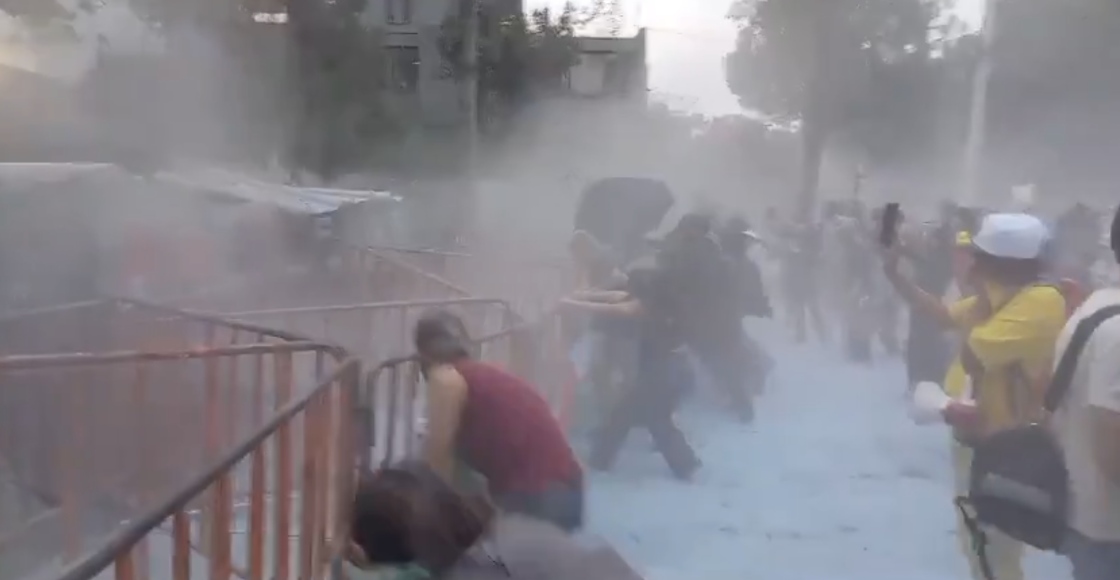 La protesta en la embajada de Israel