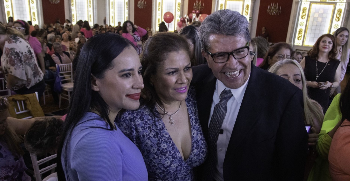 Sandra Cuevas y Ricardo Monreal