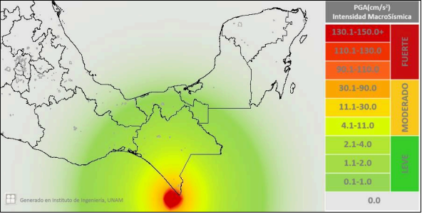 Sismo magnitud 6.2 en Chiapas y Guatemala