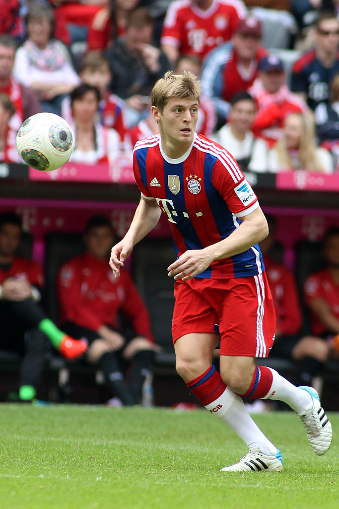 Toni Kroos en 2013, con el modelo de zapatos que usa en 2024